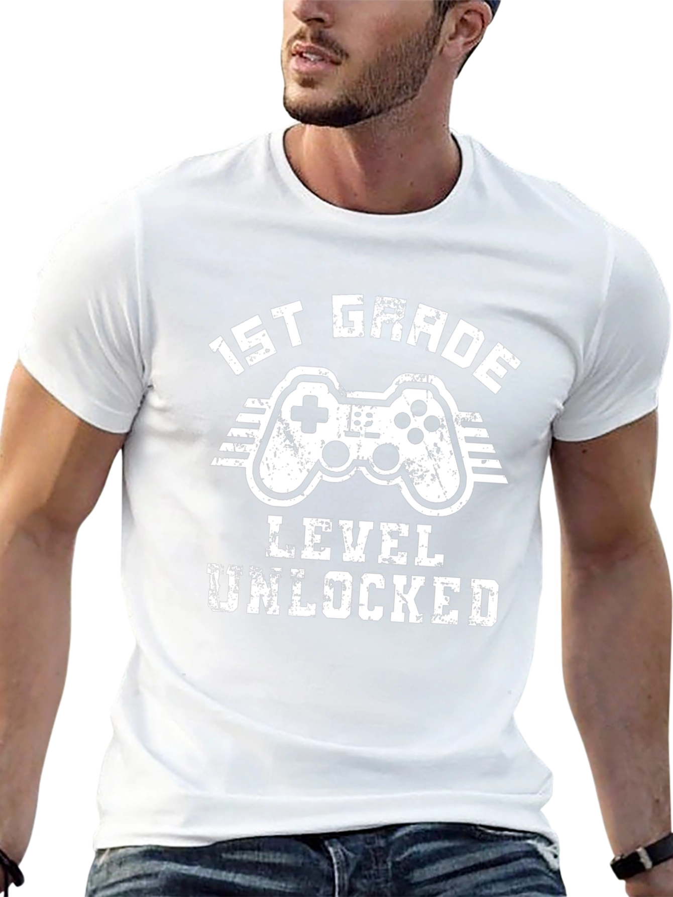 1st Grade Level Unlocked Gaming T-Shirt