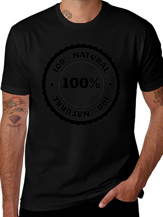 100% Natural Black T-Shirt