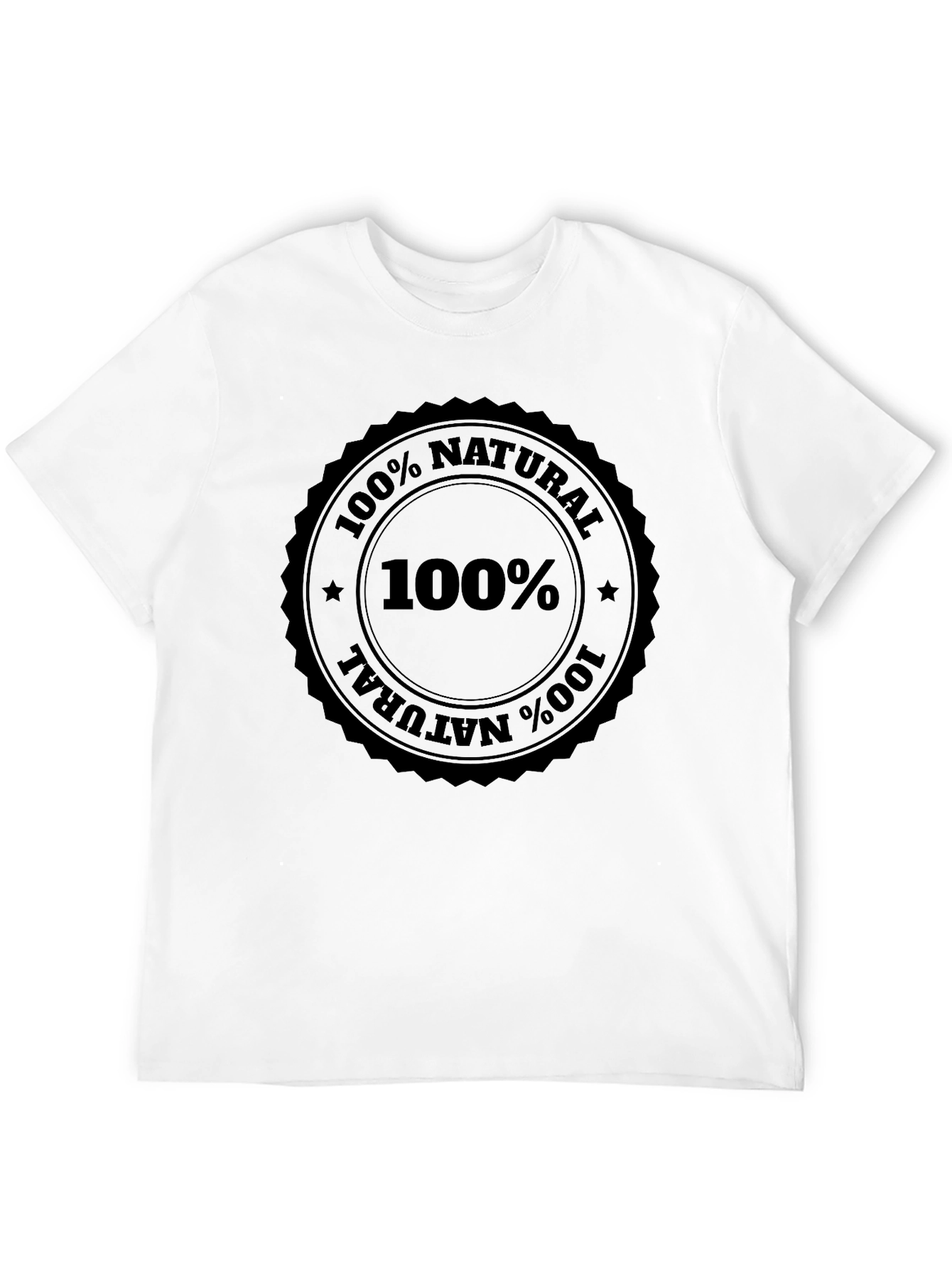 100% Natural Black T-Shirt