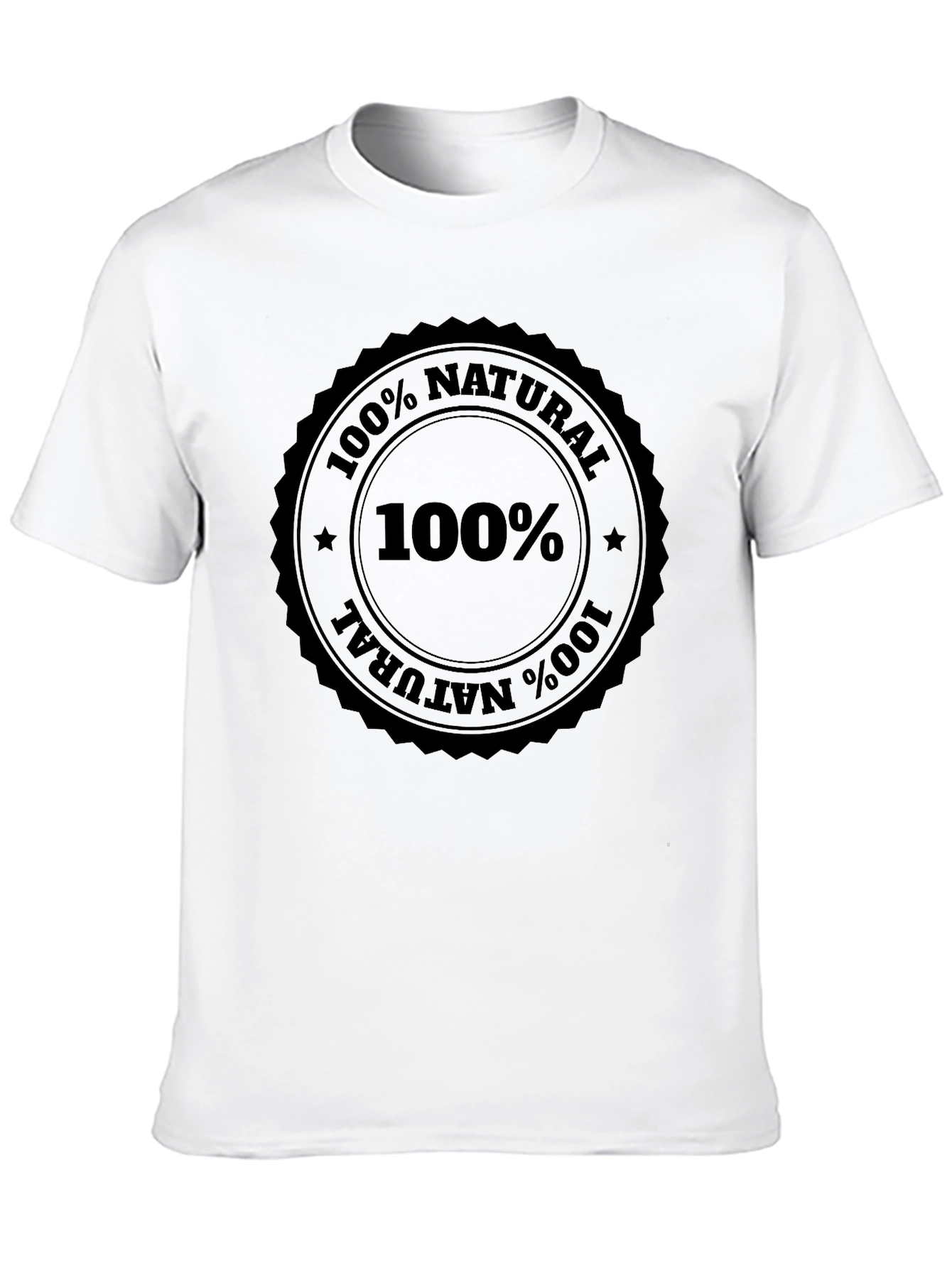 100% Natural Black T-Shirt