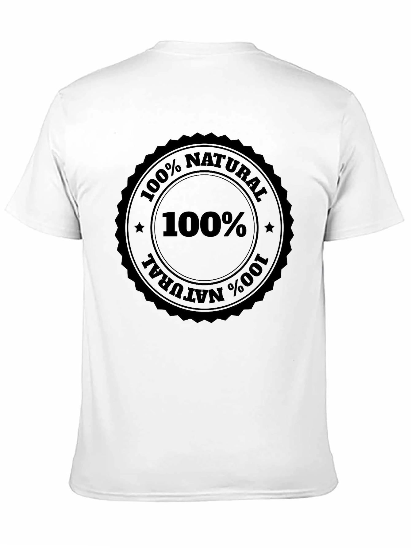 100% Natural Black T-Shirt