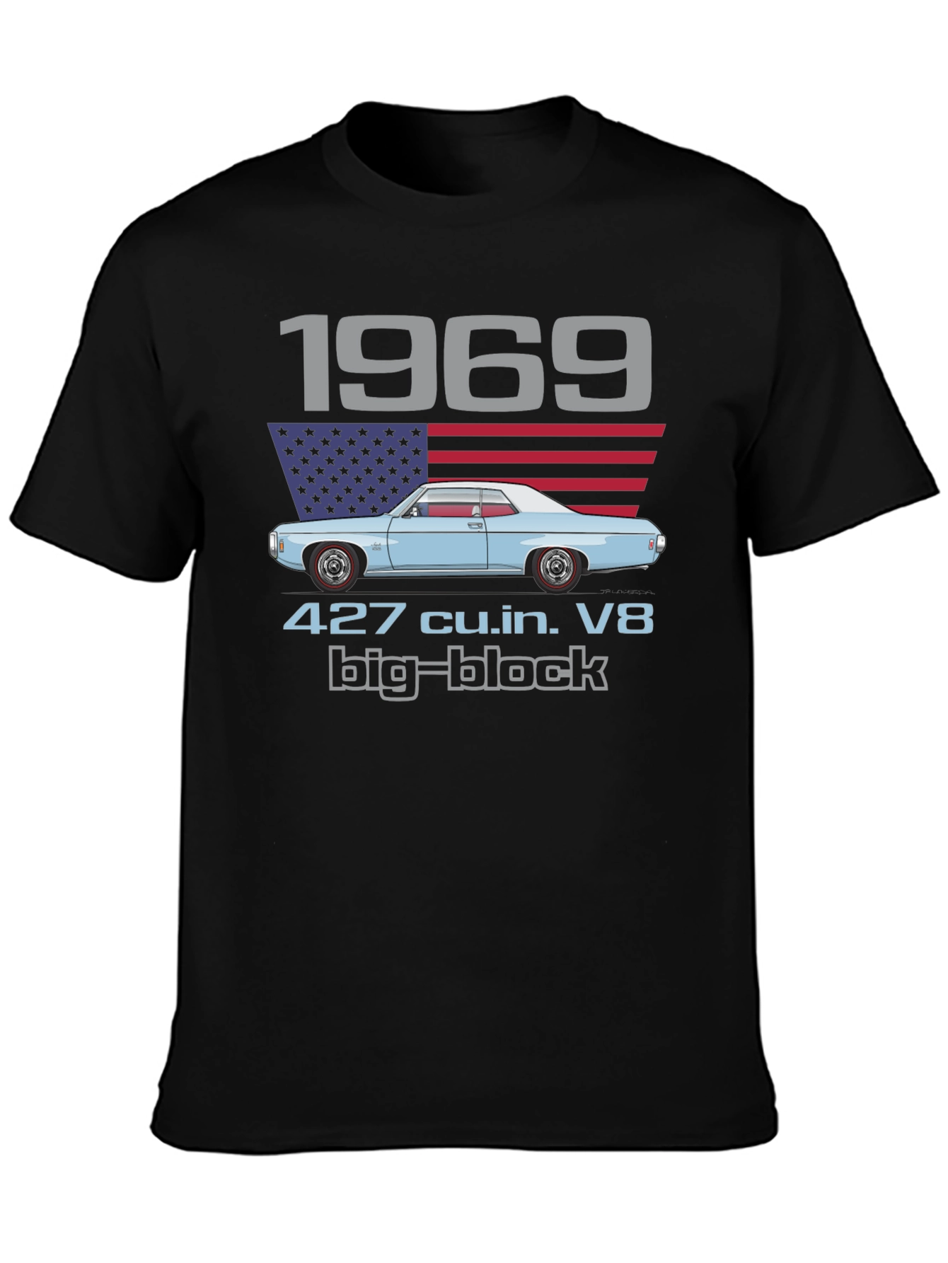1969 427 Big Block V8 T-Shirt Classic Car Tee