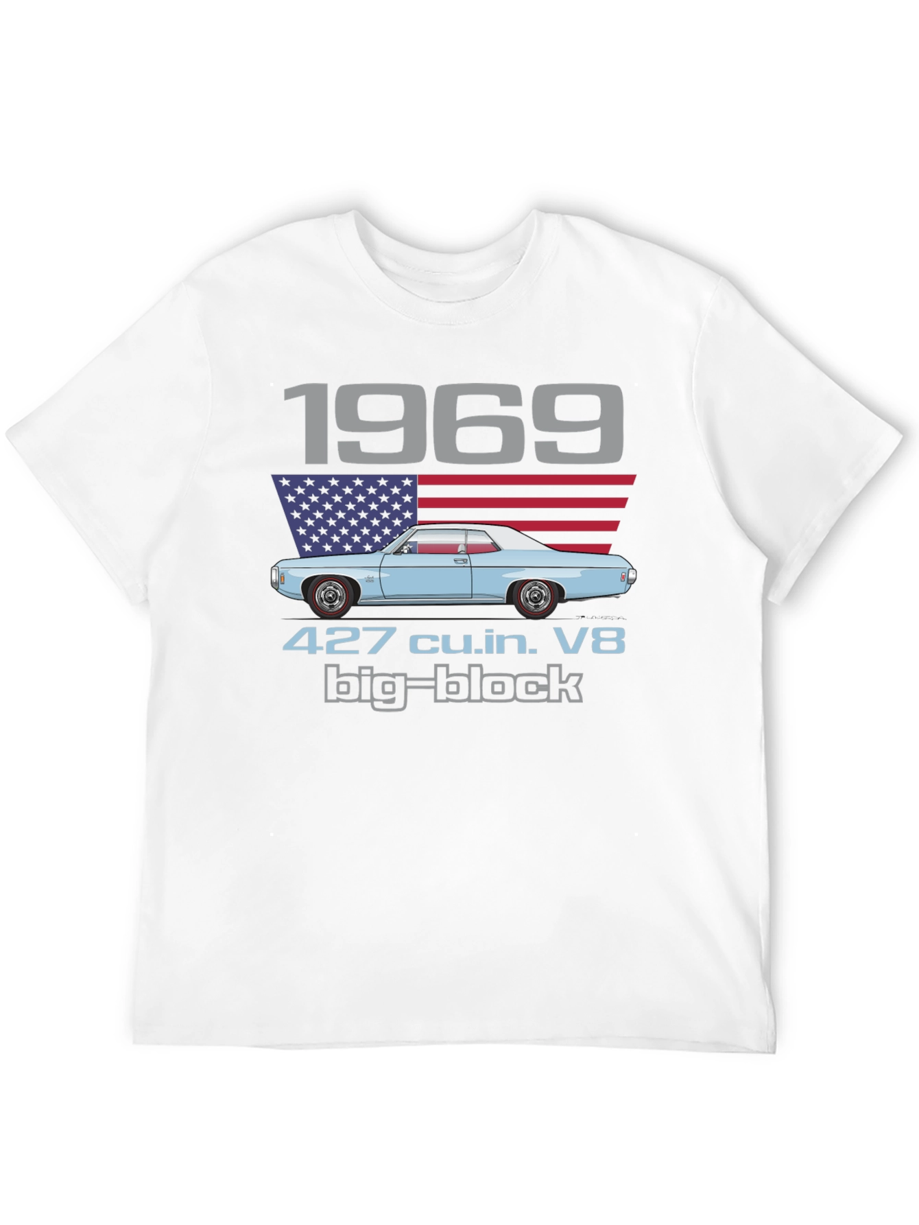 1969 427 Big Block V8 T-Shirt Classic Car Tee