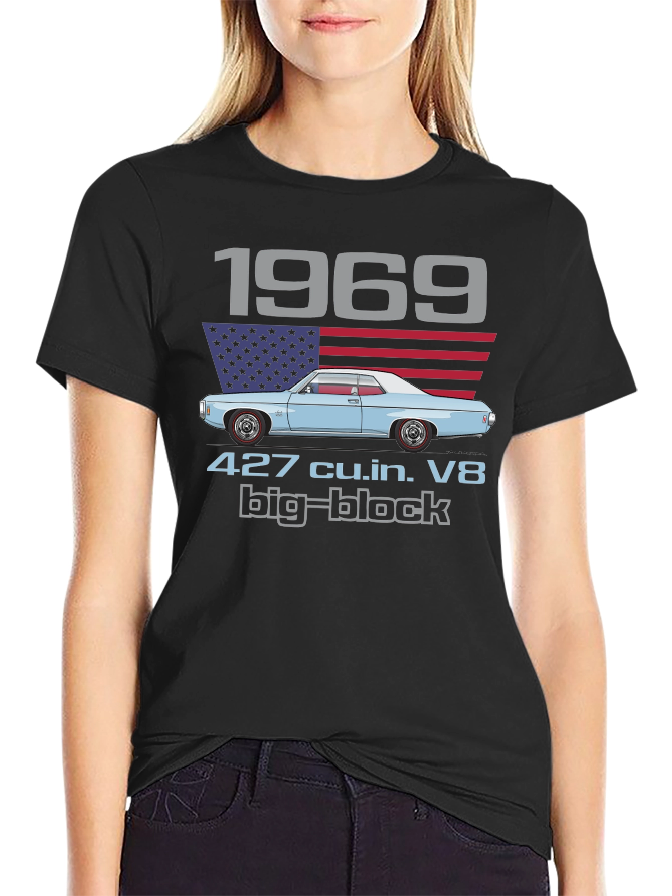 1969 427 Big Block V8 T-Shirt Classic Car Tee