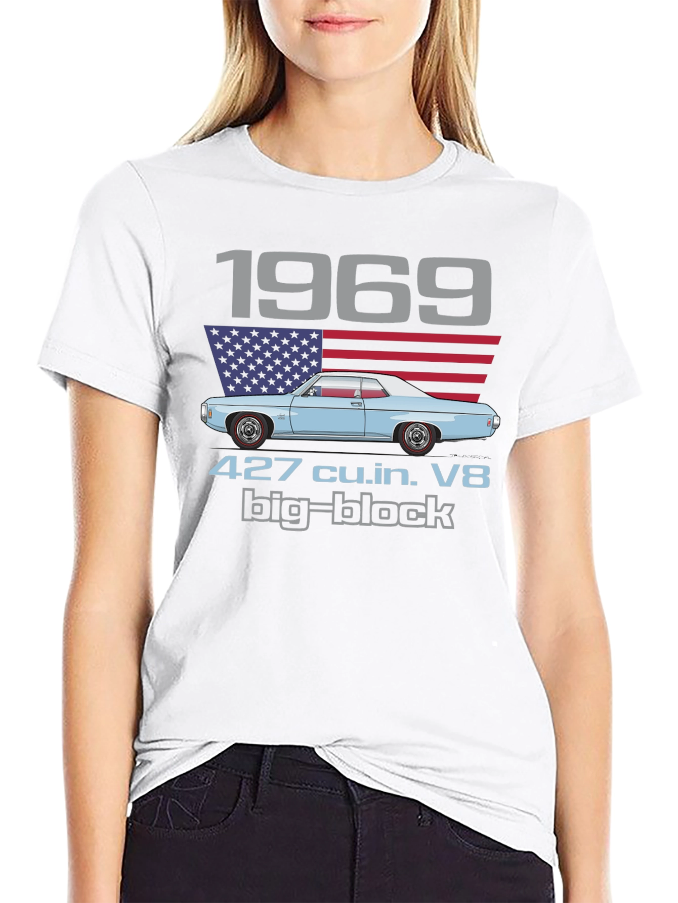 1969 427 Big Block V8 T-Shirt Classic Car Tee