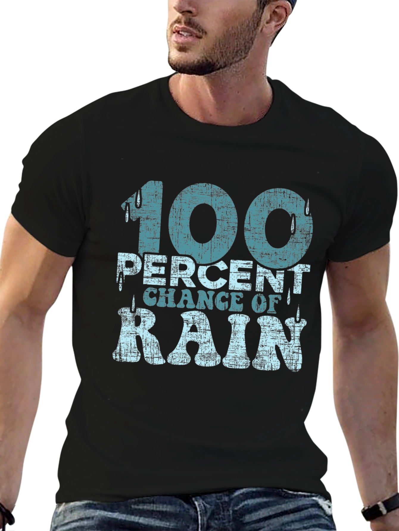 100% Chance of Rain Graphic T-Shirt