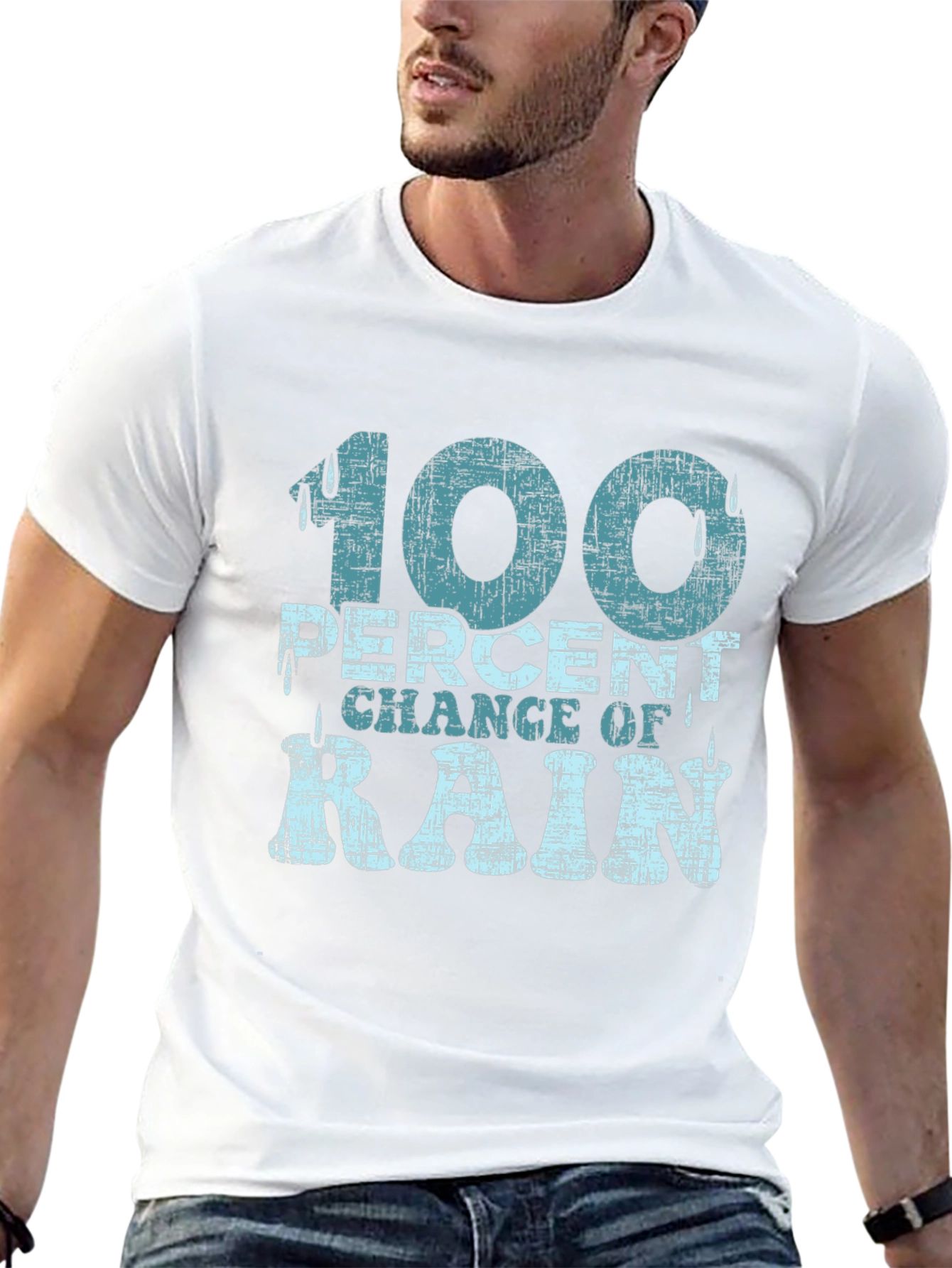 100% Chance of Rain Graphic T-Shirt